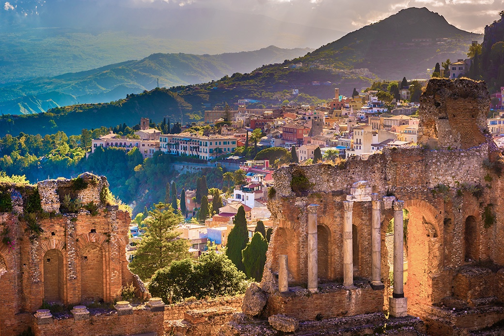  Greek theater Taormina, Sicily  