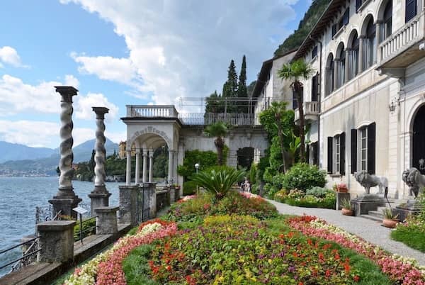 Italy's Beautiful Lake District, including Lake Como from villa Monastero.