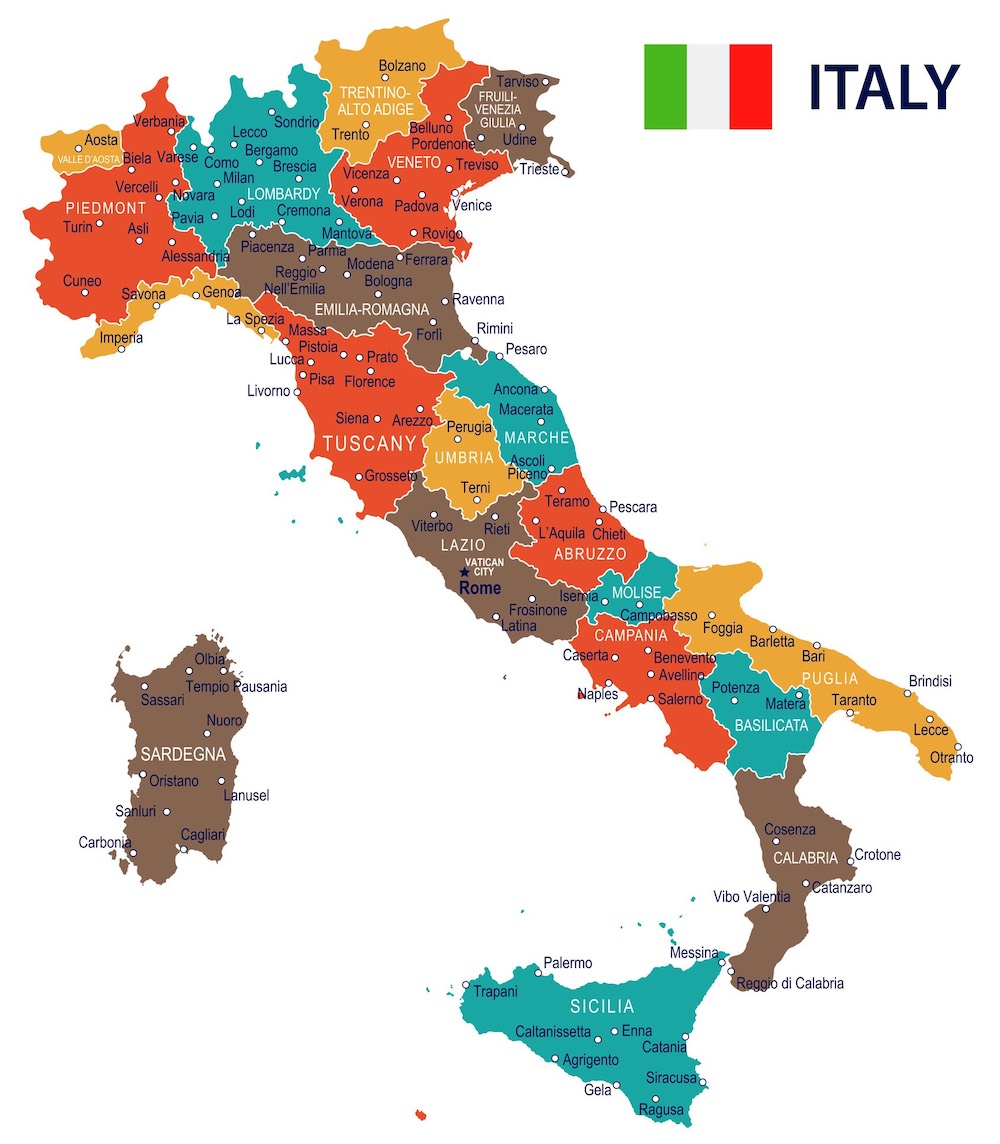 Map of Italy