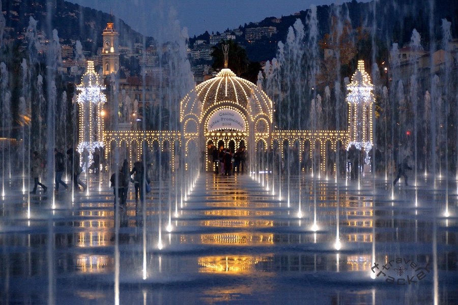  Winter Holiday Season Decorations in Nice, French Riviera, Cote d'Azur 