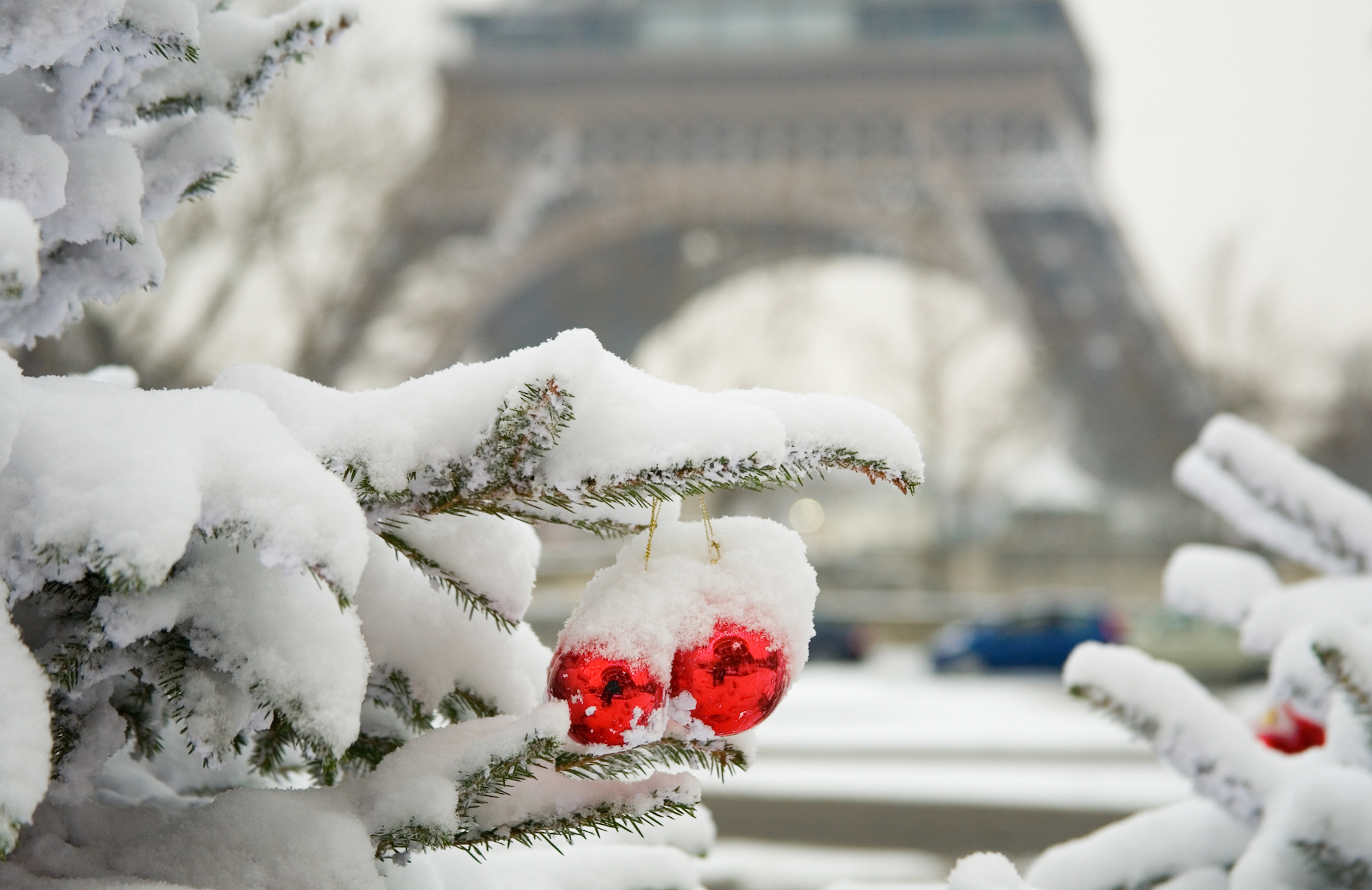 Paris in Christmas Snow