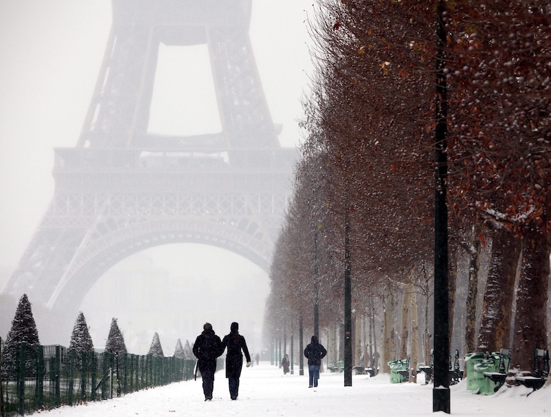 Paris Under Snow