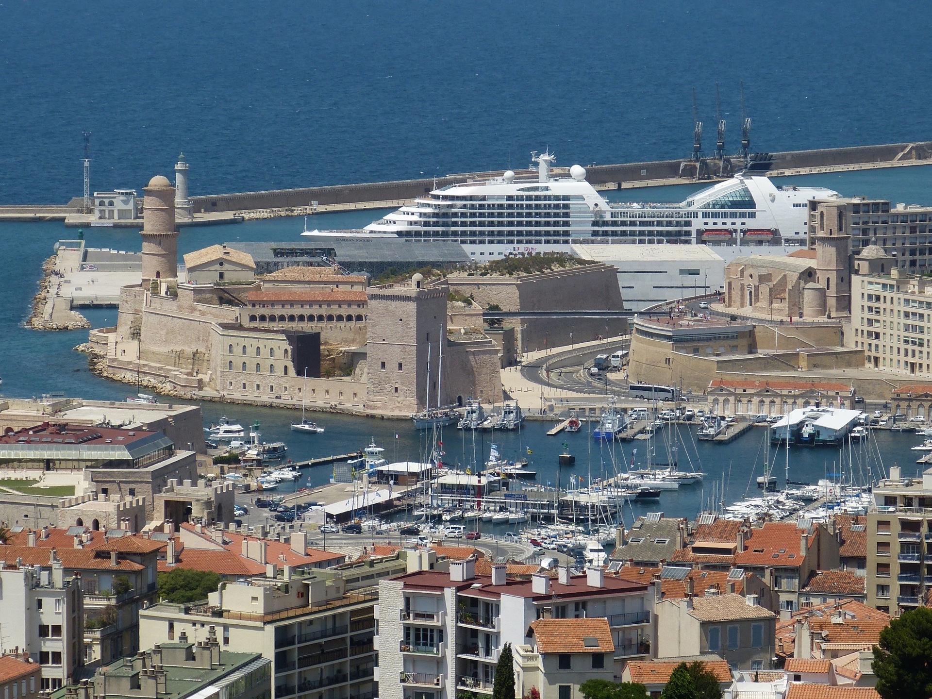Cruise Ship in marseille france